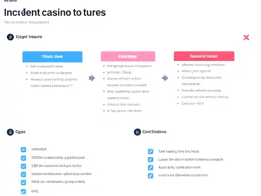 Issue handling playbook concept for casino users