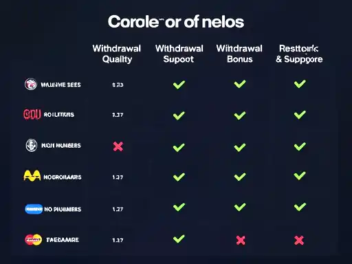 Competitive comparison concept for australian online casinos