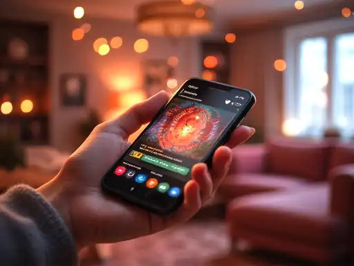 Mobile-friendly online casino play concept