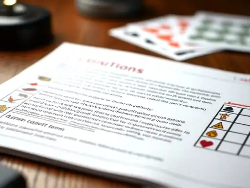 Wagering rules and terms warning concept